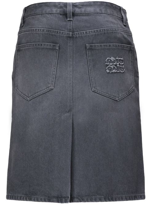 Dark grey cotton denim skirt Miu Miu | MG2274S-OOO15EFF0031